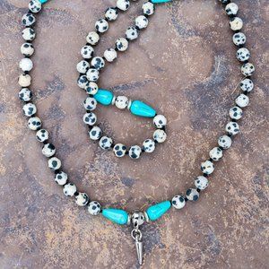 Dalmation jasper necklace